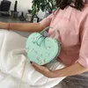 Shoulder Bags Embroidery Flowers Design Women Heart Clutch Gold Chain Girls Handbags Purses For Ladies Party