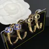 Vintage hangers van dames oorbellen en studs Designer Damesfeest hanger bruiloft Verjaardag juwelen cadeau box