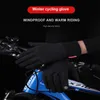 Sports Gloves Autumn Winter Riding Gloves Warm Fleece Cycling Gloves Touch Screen Full Finger Waterproof Bike Running Outdoor Skiing Unisex P230511