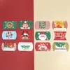 Geschenkwikkeling 24/12 stks Kerstkussen Vorm Candy Box Merry Kraft Paper Packging Kids gunsten Happy Year Navidad 2023