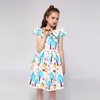 Girl Dresses Kseniya Kids Cap Sleeve Dress Animal Pattern Party