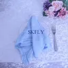 Table Napkin NP013A wholesale washable 10 pcs/lot wedding 40cm*40cm dusty pink green ivory 100% cotton cheesecloth gauze table napkin 230511