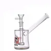 Cachimbas vendedoras calientes Mini Cubilete pequeño Bongs Cabezal de ducha Perc Plataformas petroleras Matrix Birdcage Percolador Reciclador Dab Rig Bong con 14 mm Tubos de quemador de aceite de vidrio macho Más barato