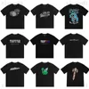 Moda firmata Luxury Trapstar Flame Classic T shirt dadi Gradient Camo Lettera Manica corta hip hop Stili American street loose print T-shirt uomo e donna coppia