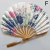 Handgefalteter Fächer im Vintage-Stil aus Bambusholz, Seidenblume, japanisch, chinesisch, künstlich, rosa Hochzeit, Mädchen, Mann, Tanz, Dekoration für Zuhause