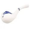 Smoking Pipes 120mm ceramic pipe with hollow design, lightweight and non hot ceramic pipe