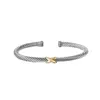 Trendarmband smycken guld charm designer kvinnor platina vridna trådarmband heta sälj smycken armband