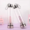 Natural 500ML Crystal Water Bottle Quartz Gem Stick Cup Energy Wellness Direct Drinking Gift