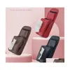 Car Organizer Leather Seat Side Hanging Storage Bag Driving Tissue Box Pocket Phone Card Holder Drop Delivery Mobiles Motorcycles In Dhm7D