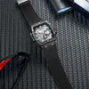 腕時計のメカニカルウォッチマントップトンノースクエアビッグダイヤルオートマチック