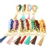 Porte-clés acrylique chaîne porte-clés pour clés coloré gland porte-clés femmes hommes bracelet Bracelet breloques bijoux de mode