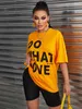 Womens TShirt Do What You Love Lettera Stile Stampa TShirt Moda Hip Hop Streetwear Cotone Oversize Manica Corta Oneck Abbigliamento Morbido 230510