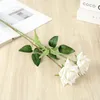 Decorative Flowers Single Branch Simulation Flower Garden Home Living Room Decoration Fake Rose For Christmas Party Festival Artificial