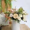 Decoratieve bloemen gesimuleerde Peony Mountain Tea Rose Home Wedding Artificial Peony Flowers LT414