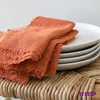 Tovagliolo da tavola Tovaglioli di stoffa diretti in fabbrica Set di 50 garza Tessuto di cotone crepe 42x42 cm Cena Strofinaccio Cucina Matrimonio Pasqua Decor 230511