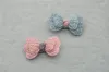 Hair Accessories Boutique 20pcs/2C Fashion Cute Bow Hairpins Solid Kawaii Bowknot Clips Princess Headwear Pink/Blue
