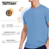 Masculino tshirts tacvasen upf 50 tshirts de verão macio Antiuv Skin Protection Protection Performance Gym Sports Sports Casual Fishing Tee Tops 230511