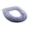 Toilet Seat Covers Bathroom Cover Soft Plush Washable Winter Warmer Mat Pad Cushion Accessory Purple