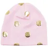 Berretti Geebro 0-6 Mesi Bebè Carino Berretti Bambino Motivo A Pois Dorato Pullover Skullies Cappellini Morbido Caldo Cappelli Di Cotone Color CaramellaBerretti BerrettiBere