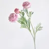 Fleurs décoratives 52 cm Pivoine Artificielle Bouquet 3 Tête Faux Pour La Maison Chambre Décor Jardin De Mariage Fournitures Décoration Intérieur DIY Vase