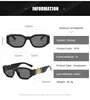 neue kleine Box-Sonnenbrille, europäische und amerikanische Trend-Kopf-Polygon-Brille, grenzüberschreitende Persönlichkeit, Street-Shot-Sonnenbrille