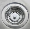 79.3mm 304 Stainless Steel Kitchen Drains Sink Strainer Stopper Waste Plug Filter Bathroom Basin Drain 100pcs