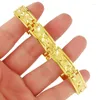 Länkarmband ankomst 24k guld armband klassisk vintage armband kedja kvinnor män färg lyxiga smycken