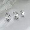 Backs oorbellen xingyunday 3 stcs/set mode schattig geen piercing oormanchetjes set clip nep kraakbeen op voor vrouwen meisjes sieraden