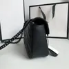 LUXURY Designer Bags Marmont Shoulder bag Fashion Classic Crossbody Bag Woman Chain Bag Messenger Handbag Wallet Clutch With Serial Number