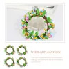 Dekorative Blumen, 4 Stück, künstlicher grüner Kranz, rustikales Hochzeits-Mittelstück, imitiertes Ei