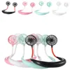 Portable Hanging Neck Fans USB Rechargeable Leafless Mini Air Cooling Fan Air Conditioner Wearable Neckband Fans