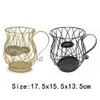 Kosze do przechowywania Universal Coffee Capsule Cup Vintage POD ORGANIZER BLACK FOR Home Cafe El Dropship 230510