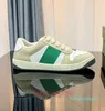 Tasarımcı Stripe Ayakkabı Moda Kirli Deri Dikiş Tenis Ayakkabı Kumaş Düşük Top Tuval Spor Sıradan Erkekler Kadın Sneaker Boyutlu 35-44