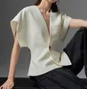 420 2023 Runway Summer Brand SAme Style Maglione Cardigan senza maniche Girocollo a righe Nero Bianco Abbigliamento moda Donna di alta qualità YL