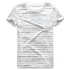 Męskie polo Polos Men Striped T-shirt Top Tees Męska moda krótkie rękaw niebieski czerwony biały czarny kostium cosplay impreza 230511