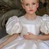 Girl Dresses 2023 White Baptism 1st Birthday Dress For Baby Clothes Bow Princess Puff Sleeve Party Girls Costume 1-12 Year