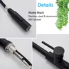 Kökskranar Rozin Smart Touch Faucet Black Dra Out Sensor Blacknickel 360 Rotation Crane 2 Outlet Water Mixer TAPS 230510