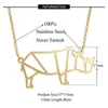 Pendentif Colliers Rhinocéros En Acier Inoxydable Collier Bijoux Accessoires Saint Valentin Cadeaux De Fête Pour Les Femmes En Gros Cadeau