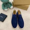 LP PIANA Open Walk stivaletti in pelle scamosciata Vera pelle di lusso designer slip on scarpe da uomo stivaletto corto tacco basso punta arrotondata stivaletti Martin fabbrica Calzature