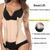 Kobiety Trainer Trainer Women Cincher Corset Vest Trimmer Body Shapewear Sports Pasek z czołgiem z paskiem z zamek błyskawiczny