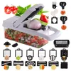 Fruit Vegetable Tools 22 In 1 Multifunctional Vegetable Cutter Grater Fruit Carrot Potato Chopper Peeler Slicer Cooking Tools 230511