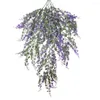 Decorative Flowers Gorgeous Fake Grape Vine Bendable Pole Artificial Rattan Non-fading Decoration 5-Fork 69-Item