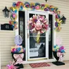 Decorative Flowers & Wreaths Easter Door Wreath Festival Round Cartoon Pendant Creative Wall Home DecorationDecorative DecorativeDecorative