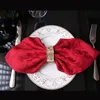 Table Napkin 10pcs/lot Polyester 48cm Square Cloth Napkins For Wedding Birthday Decoration Washable Kitchen Dinner 230511