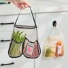 Bolsas de almacenamiento, bolsa de malla colgante reutilizable para cocina, red para frutas y verduras para el hogar, para jengibre, ajo, patatas, cebollas