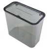 Present Wrap WasTepaper Basket Trash Bin Clear Lid WasteBasket Avfall Kök Dombint Plast Badrum kan kontor utomhus