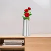 Vaser Flower Vase Light Luxury Storage Plant Rostfritt stål vardagsrum Enkel prydnad Heminredning