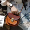 Evening Bags Fashion Vintage Natural Real Cowhide Ladies Small Handbag Casual Luxury Genuine Leather Women's Party Cute Shoulder Saddle