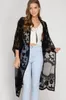 Badmode Sexy Vrouwen Strand Lange Blouse Bloemen Pure Kant Zomer Vest Lange Kimono Kaftan Witte Kant Lange Maxi Wrap Top