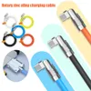 120W 6A Snel opladen Type C-kabels 180 graden rotatie Elleboogkabel voor Xiaomi Samsung s10 S20 S23 htc huawei Oplader Vloeibare siliconen USB C-kabel